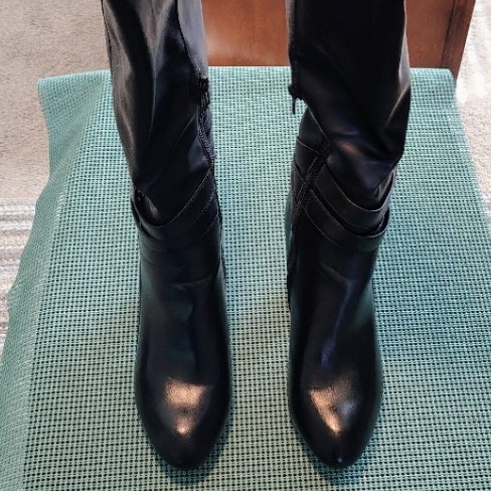 Rampage Eloise Women's Synthetic Fashion - Knee-High Boots Size 10M-Black